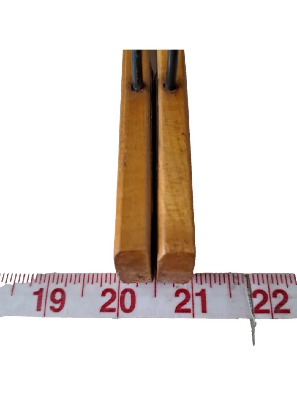 3 Pc Set VTG Wooden Metal Pants Skirt Hangers Padded Clamp 9